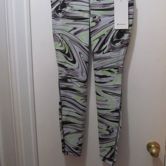 LULULEMON Swift Speed High Rise Tight 28" Paint Glide Warp Size 10 NWT - Picture 2 of 16